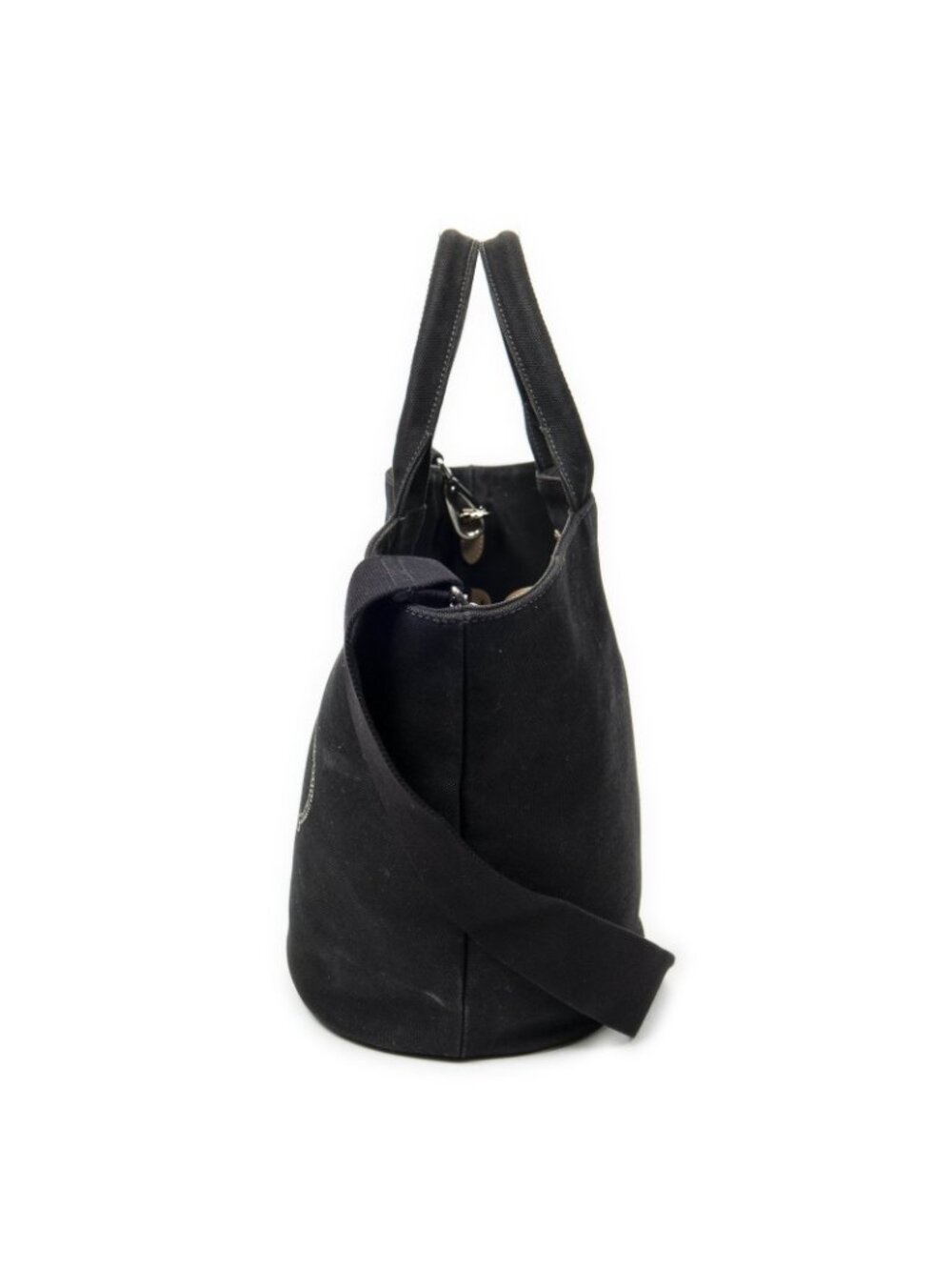 Prada GST Tote Black Canapa Canvas - Picture 3 of 11